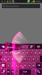Pink Glow For Keypad