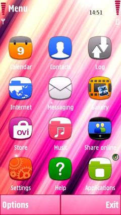 Pink Rays Icons