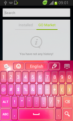 Pink Theme Keyboard Background