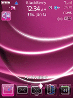 Blackberry Flip ZEN Theme: Pink Satin