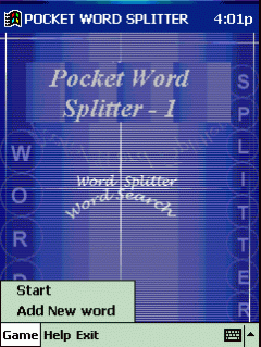 "Pocket Word splitter-1" for Pocket PC 2002 / 2003
