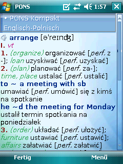 Talking PONS Compact English-Polish and Polish-English Dictionary for Windows Mobile