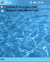 Relax at the pool Pocket PC theme