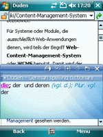 Duden - German spelling dictionary for Windows Mobile