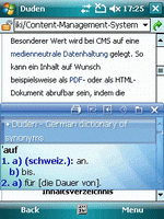 Duden - German dictionary of synonyms for Windows Mobile
