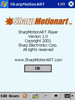 SharpMotionART Player for PocketPC