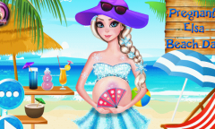 Pregnant Elsa Beach Day