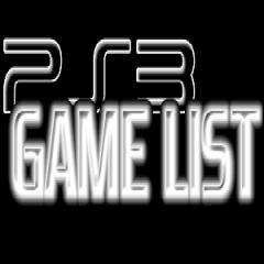 PS3 Game List