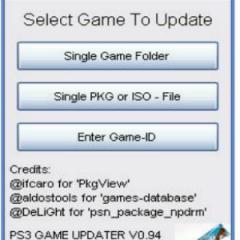 PS3 Game Updater
