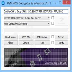 PSN PKG Decryptor and Extractor 1.71 Is Stable, Fixes Bugs