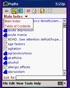 Handbook of Psychiatric Drugs (PsyRx)