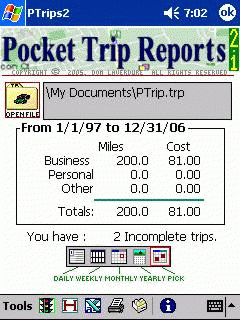 Pocket Trip Reports
