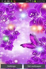 Purple Butterfly Sparkles LWP
