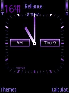 Purple Clock