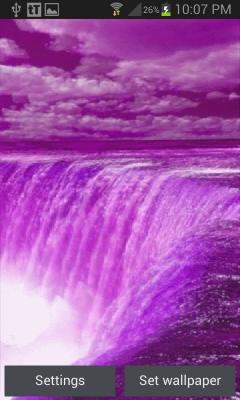 Purple Fall Live Wallpaper