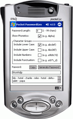 Pocket PasswordGen