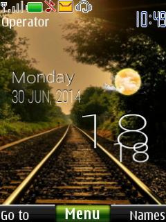 railway live clock