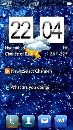 Rain Drops Clock