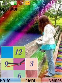 Rainbow Clock