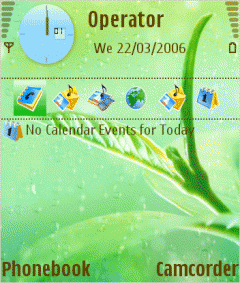 Spring rain , theme ui for s60 3rd phones