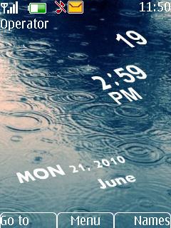 Rainy Clock