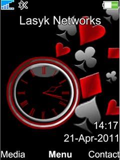 Red Analog Clock