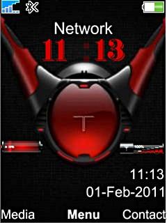 Red Battery Clock