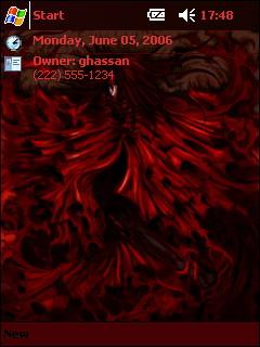 Red lady gh Theme for Pocket PC
