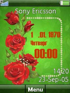 Red Rose Clock
