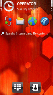 Red Hot Abstract Theme + Free Flash Lite Screensaver