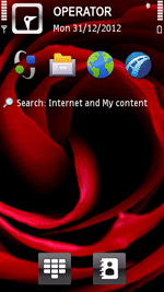 Red Rose Theme Includes Free Digital Timer Screensaver