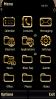 Gold Embossed Icons