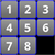 8 Square Sliding Tile Puzzle Game