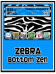 Zebra in Blue Bottom Zen 8520/Curve Theme