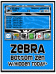 Zebra in Blue Bottom Zen w/Hidden Today+ 9630/Tour Theme