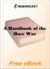 A Handbook of the Boer War for MobiPocket Reader