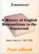 A History of English Romanticism in the Nineteenth Century for MobiPocket Reader