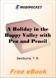A Holiday in the Happy Valley with Pen and Pencil for MobiPocket Reader