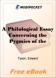 A Philological Essay Concerning the Pygmies of the Ancients for MobiPocket Reader
