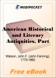 American Historical and Literary Antiquities, Part 03 for MobiPocket Reader