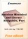 American Historical and Literary Antiquities, Part 11. Second Series for MobiPocket Reader