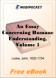 An Essay Concerning Humane Understanding, Volume 1 for MobiPocket Reader