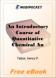 An Introductory Course of Quantitative Chemical Analysis With Explanatory Notes for MobiPocket Reader