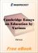 Cambridge Essays on Education for MobiPocket Reader
