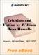 Criticism and Fiction for MobiPocket Reader