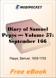 Diary of Samuel Pepys - Volume 57 for MobiPocket Reader