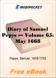 Diary of Samuel Pepys - Volume 65 for MobiPocket Reader