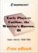 Early Plays - Catiline, the Warrior's Barrow, Olaf Liljekrans for MobiPocket Reader