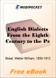 English Dialects From the Eighth Century to the Present Day for MobiPocket Reader