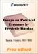 Essays on Political Economy for MobiPocket Reader